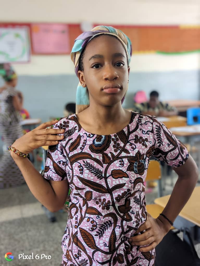 Students in traditional wear for Old School Day