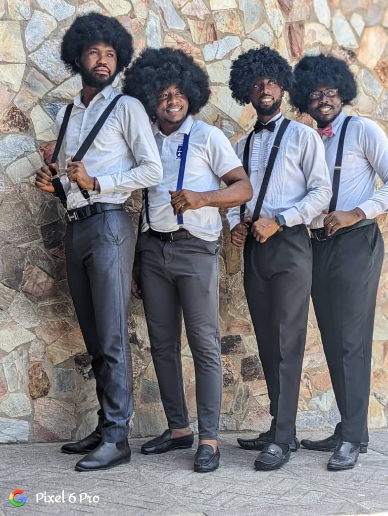 Students dressed up for Corporate Day